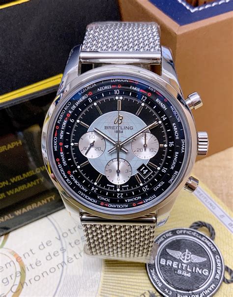 breitling transocean chronograph weiss|Breitling Transocean chronograph men's watch.